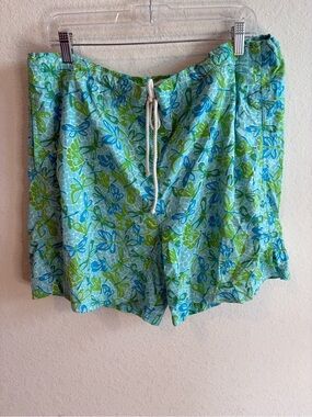 Lilly Pulitzer Men’s Swim Trunks Blue Green Size Large